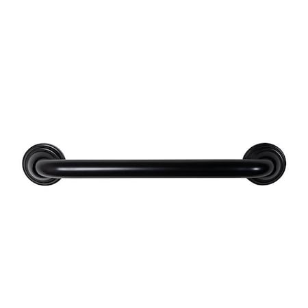Utopia Alley Utopia Alley GB16BK 16 in. Utopia Alley Decorative Shower Safety Grab Bar - Black GB16BK